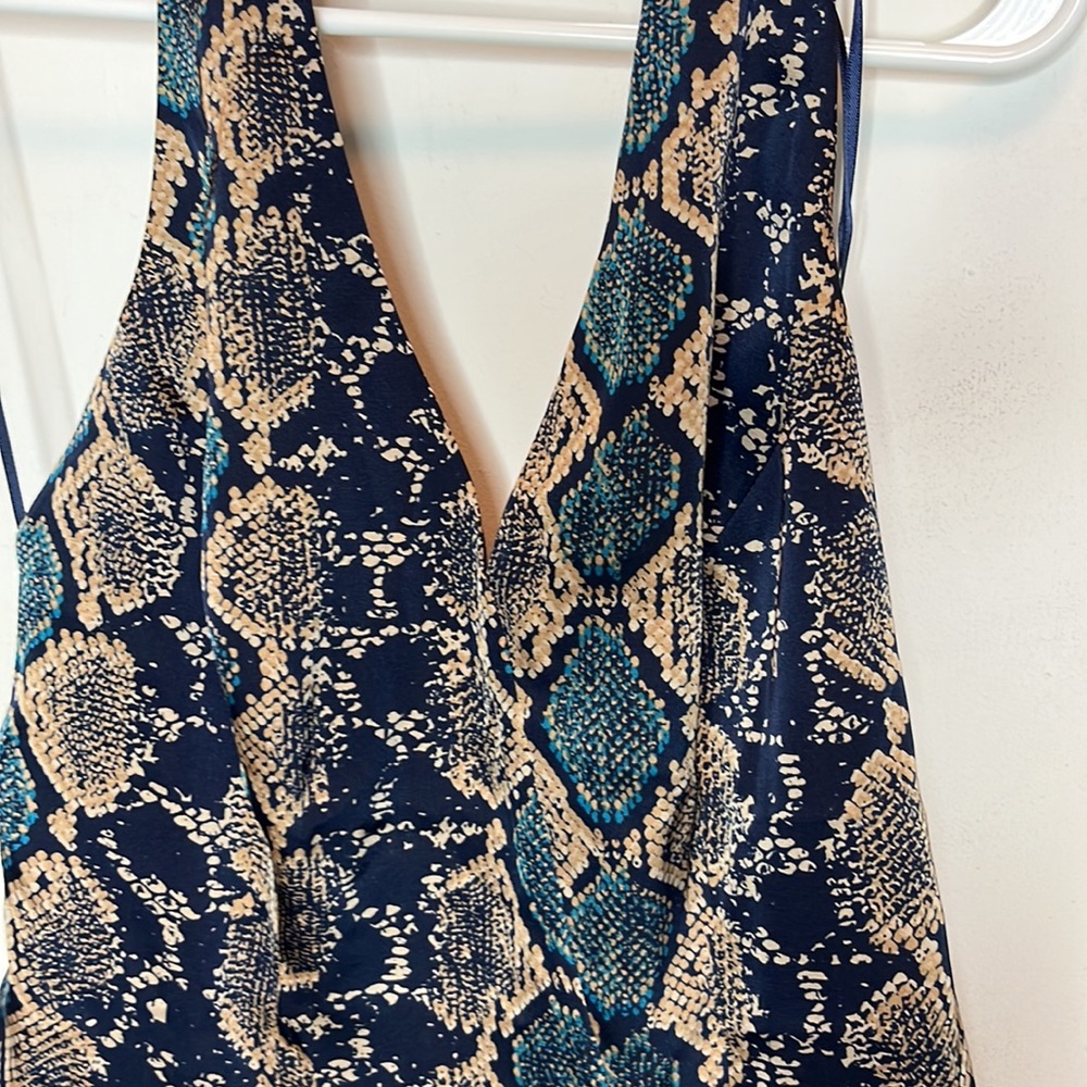 Guess snake print python crossover halter top - Picture 6 of 11
